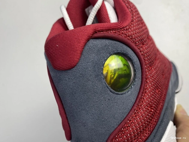 Air 414571-600 Flint 13 Grey Retro Red Jordan Gym 1017